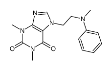 1,3-dimethyl-7-[2-(N-methylanilino)ethyl]purine-2,6-dione Structure