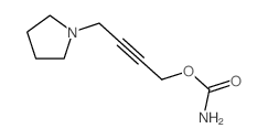 2-Butyn-1-ol,4-(1-pyrrolidinyl)-, 1-carbamate Structure