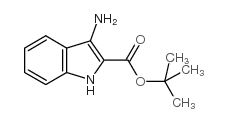 3-AMINO-1H-INDOLE-2-CARBOXYLIC ACID TERT-BUTYL ESTER结构式