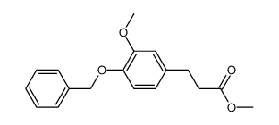 methyl 4-benzyloxy-3-methoxybenzenepropanoate Structure