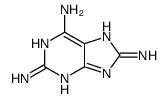 7H-purine-2,6,8-triamine结构式