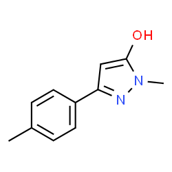 2,4-DIHYDRO-2-METHYL-5-(4-METHYLPHENYL)-3H-PYRAZOL-3-ONE Structure