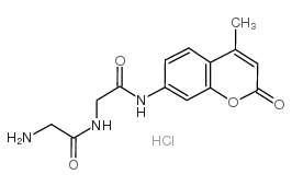 2-amino-N-[2-[(4-methyl-2-oxochromen-7-yl)amino]-2-oxoethyl]acetamide,hydrochloride Structure