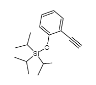 (2-ethynylphenoxy)triisopropylsilane结构式