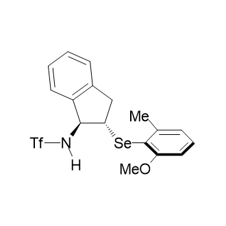 1,1,1-Trifluoro-N-((1S,2S)-2-((2-methoxy-6-methylphenyl)selanyl)-2,3-dihydro-1H-inden-1-yl)methanesulfonamide picture