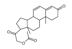 6-dehydrodeoxycorticosterone acetate Structure