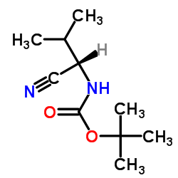 Boc-L-Val-nitrile structure