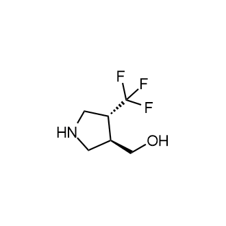 rel-[(3R,4R)-4-(Trifluoromethyl)pyrrolidin-3-yl]methanol structure