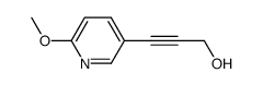 2-Propyn-1-ol,3-(6-methoxy-3-pyridinyl)-(9CI) structure