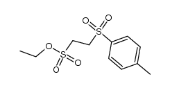 2-[p-Tolylsulfonyl]ethansulfonsaeure-ethylester Structure