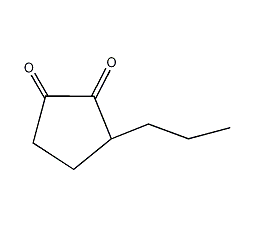 3-Propyl-1,2-cyclopentanedione Structure