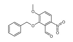 2-Benzyloxy-3-Methoxy-6-nitrobenzaldehyde Structure