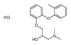 1-(dimethylamino)-3-[2-(2-methylphenoxy)phenoxy]propan-2-ol,hydrochloride结构式