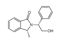 (3R)-3-methyl-2-[(1R)-2-hydroxy-1-phenylethyl]-2,3-dihydro-1H-isoindol-1-one Structure