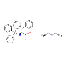 Trityl-L-Phenylalanine diethylammonium salt结构式