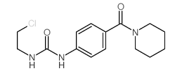 1-(2-chloroethyl)-3-[4-(piperidine-1-carbonyl)phenyl]urea structure