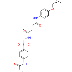 4-{2-[(4-Acetamidophenyl)sulfonyl]hydrazino}-N-(4-ethoxyphenyl)-4-oxobutanamide Structure