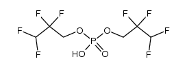 bis(1,1,3-trihydroperfluoropropyl) hydrogen phosphate Structure