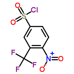 4-硝基-3-(三氟甲基)苯磺酰氯结构式