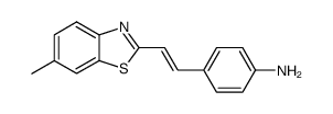 4-[2-(6-methyl-benzothiazol-2-yl)-vinyl]-aniline结构式