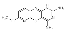 10H-Pyrido(2,3-b)pyrimido(4,5-e)(1,4)thiazine-2,4-diamine, 7-methoxy- Structure