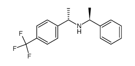 (S)-1-phenyl-N-((S)-1-(4-(trifluoromethyl)phenyl)ethyl)ethan-1-amine结构式