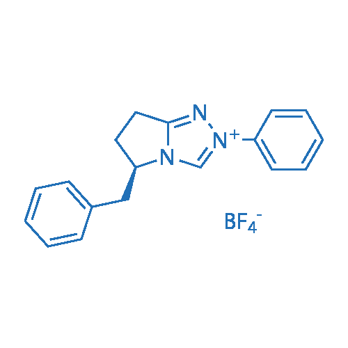 (R)-5-Benzyl-2-phenyl-6,7-dihydro-5H-pyrrolo[2,1-c][1,2,4]triazol-2-ium tetrafluoroborate picture