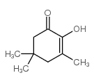 2-羟基-3,5,5-三甲基-2-环己烯-1-星空app结构式