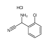 2-amino-2-(2-chlorophenyl)acetonitrile hydrochloride structure