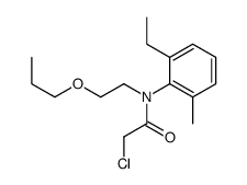 2-chloro-N-(2-ethyl-6-methylphenyl)-N-(2-propoxyethyl)acetamide Structure