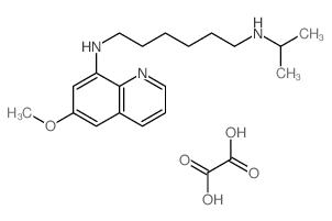 N-(6-methoxyquinolin-8-yl)-N'-propan-2-ylhexane-1,6-diamine,oxalic acid Structure