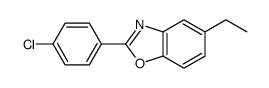 2-(4-chlorophenyl)-5-ethyl-1,3-benzoxazole结构式