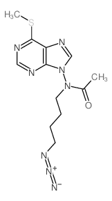 Acetamide,N-(4-azidobutyl)-N-[6-(methylthio)-9H-purin-9-yl]-结构式