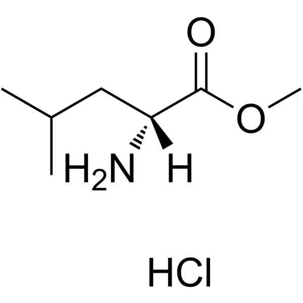 Methyl D-leucinate hydrochloride (1:1) Structure