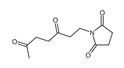 2,5-Pyrrolidinedione, 1-(3,6-dioxoheptyl)- (9CI) structure