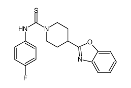 1-Piperidinecarbothioamide,4-(2-benzoxazolyl)-N-(4-fluorophenyl)-(9CI) structure