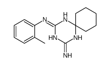 N-(2-Methylphenyl)-1,3,5-triazaspiro[5.5]undeca-1,4-diene-2,4-diamine structure