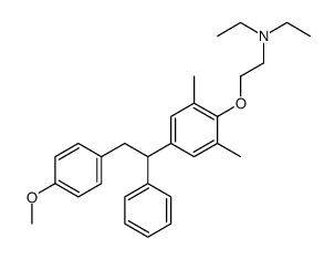 N,N-diethyl-2-[4-[2-(4-methoxyphenyl)-1-phenylethyl]-2,6-dimethylphenoxy]ethanamine Structure