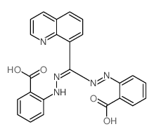 2-[(2E)-2-[(2-carboxyphenyl)diazenyl-quinolin-8-yl-methylidene]hydrazinyl]benzoic acid picture