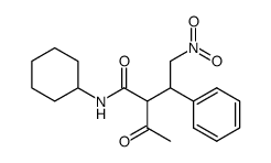 2-Acetyl-N-cyclohexyl-4-nitro-3-phenyl-butyramide Structure