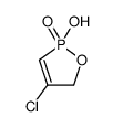 4-chloro-2-hydroxy-5H-1,2λ5-oxaphosphole 2-oxide Structure