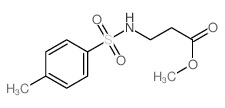 methyl 3-[(4-methylphenyl)sulfonylamino]propanoate structure