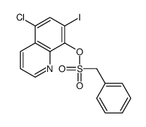 (5-chloro-7-iodoquinolin-8-yl) phenylmethanesulfonate结构式