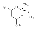 1,3-Dioxane,2-ethyl-2,4,6-trimethyl- Structure