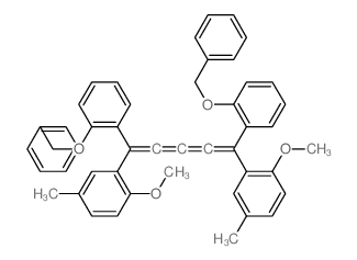 Benzene,1,1'-[1,5-bis(2-methoxy-5-methylphenyl)-1,2,3,4-pentatetraene-1,5-diyl]bis[2-(phenylmethoxy)- picture