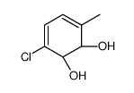 (1R,2R)-3-chloro-6-methylcyclohexa-3,5-diene-1,2-diol结构式