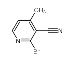 2-溴-4-甲基吡啶-3-甲腈结构式