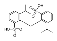 3-propan-2-yl-2-[(2-propan-2-yl-6-sulfophenyl)methyl]benzenesulfonic acid结构式