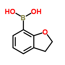 2,3-二氢-1-苯并呋喃-7-硼酸结构式