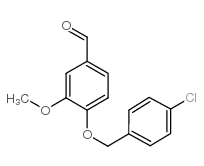 4-[(4-氯苄基)氧基]-3-甲氧基苯甲醛结构式